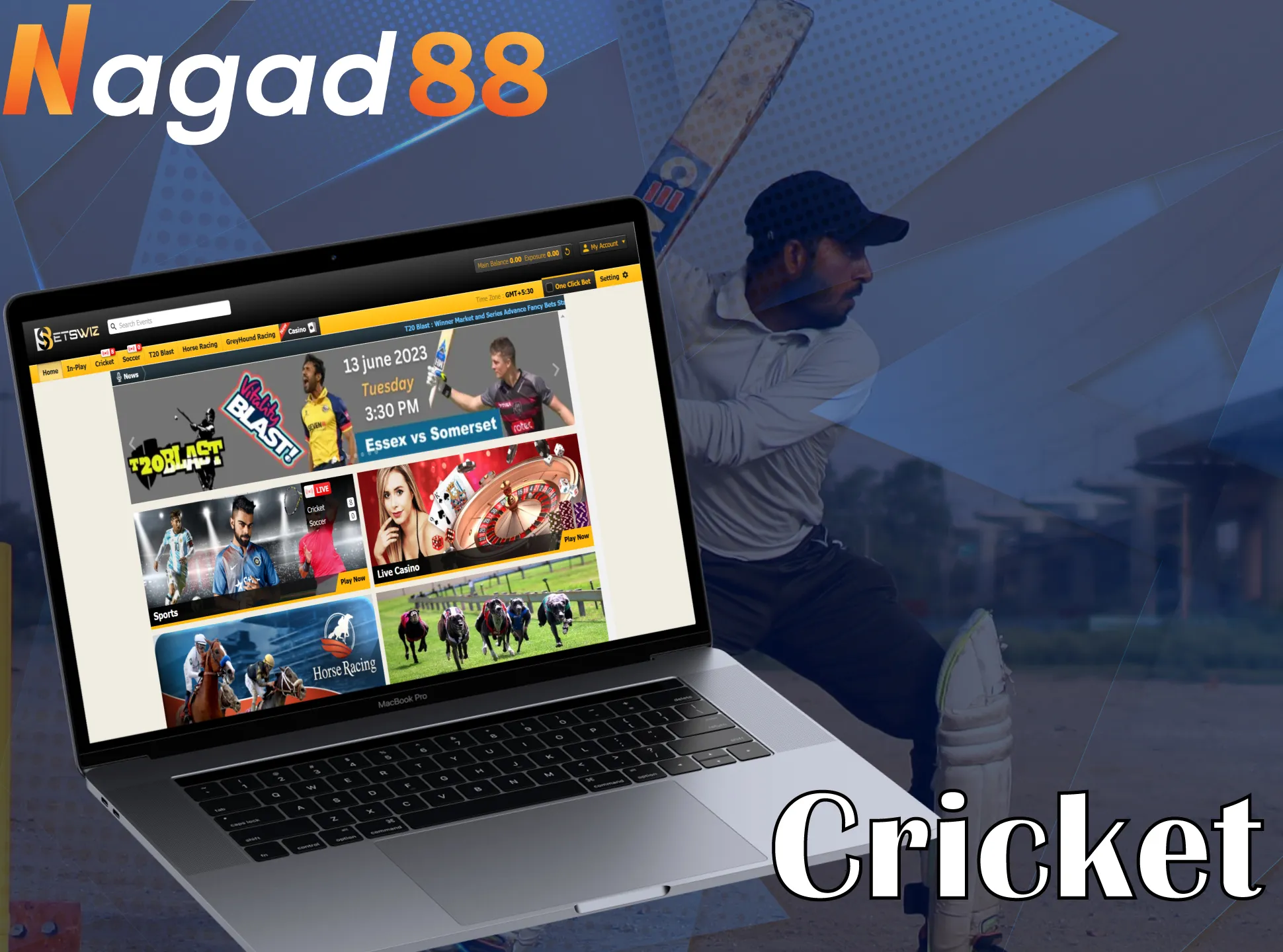 At Nagad88, place your cricket bets.