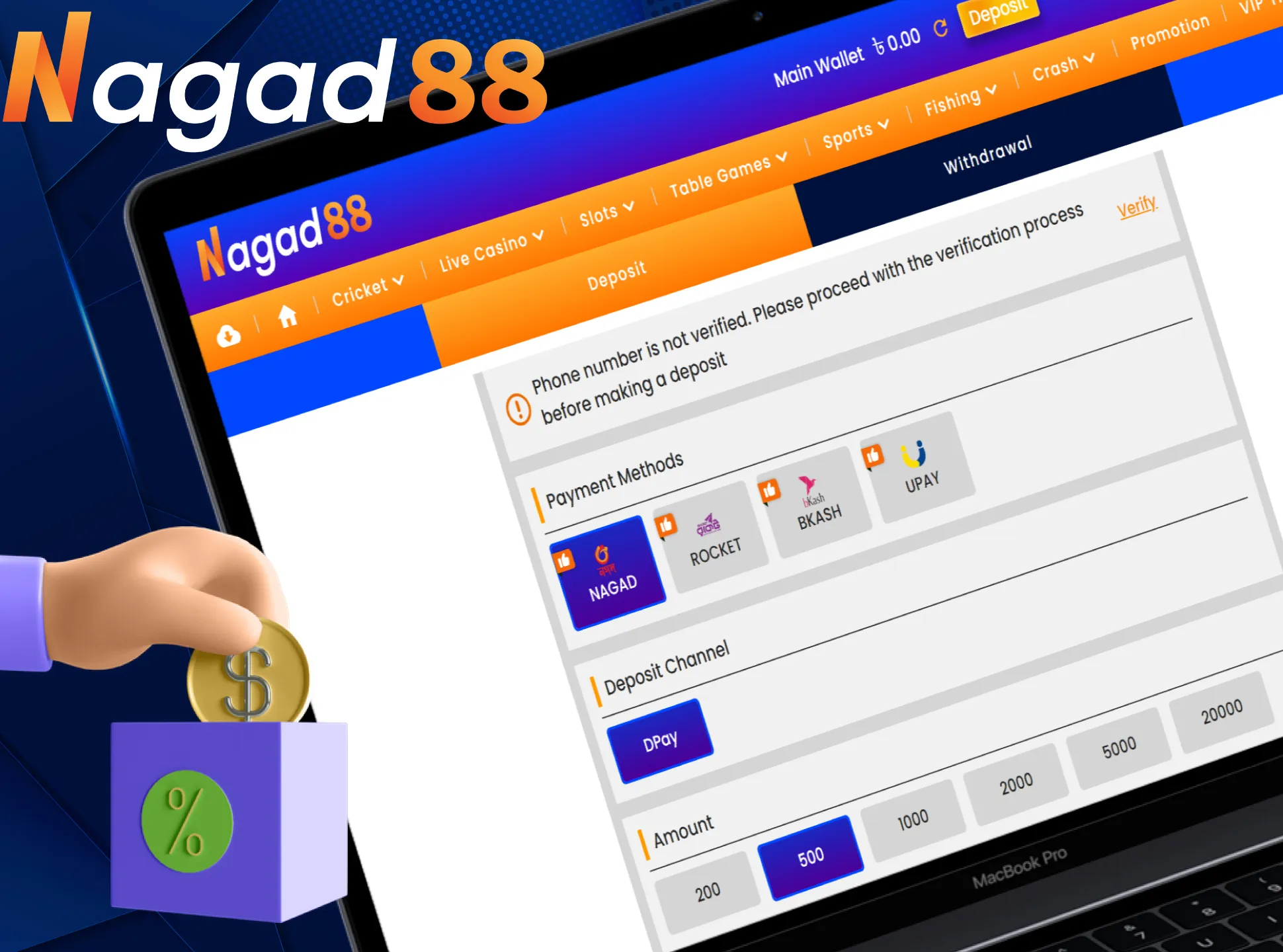 Find out how easy it is to top up your Nagad88 account and withdraw money.