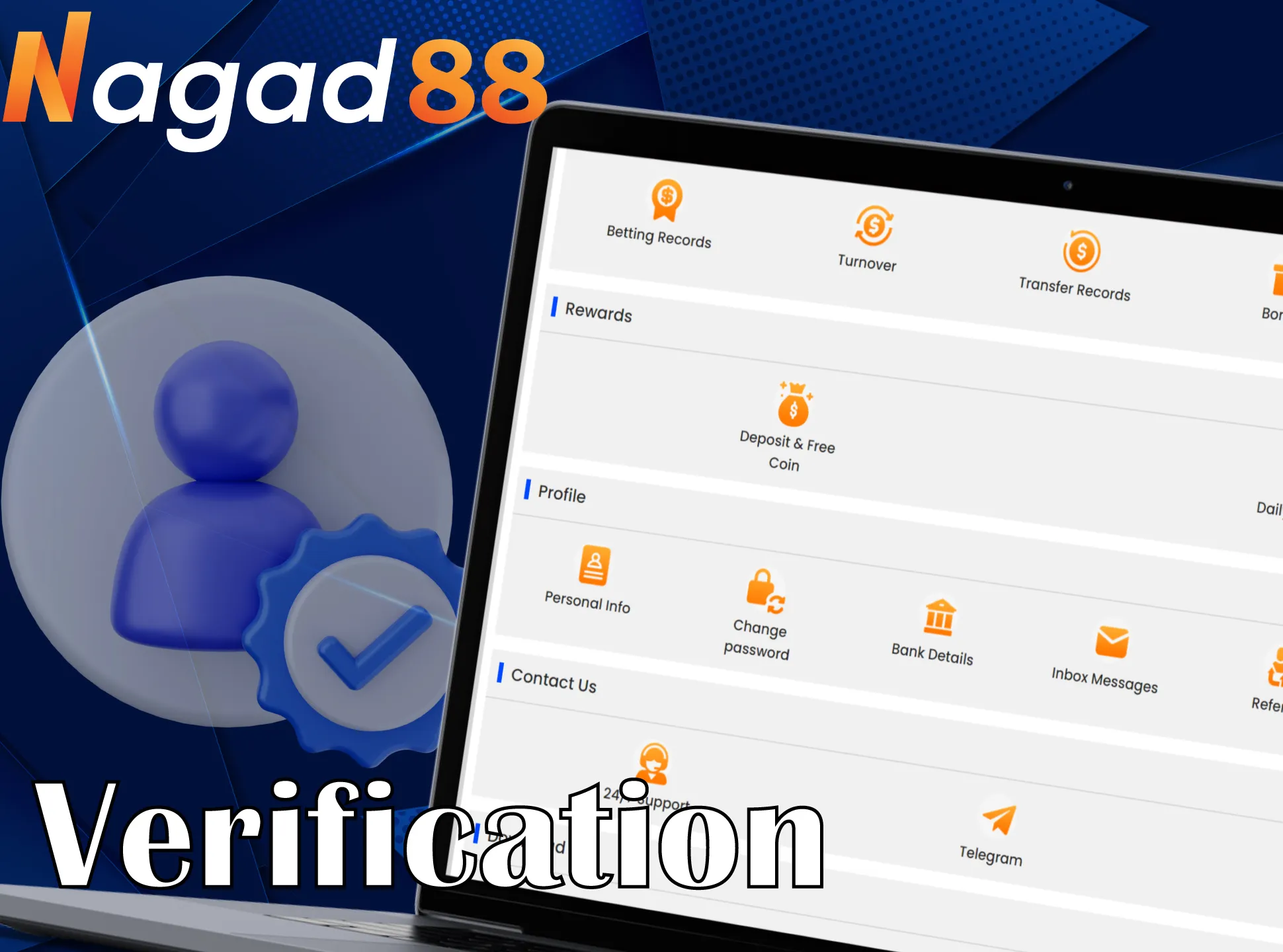 Confirm your identity with Nagad88 to gain access to all features.