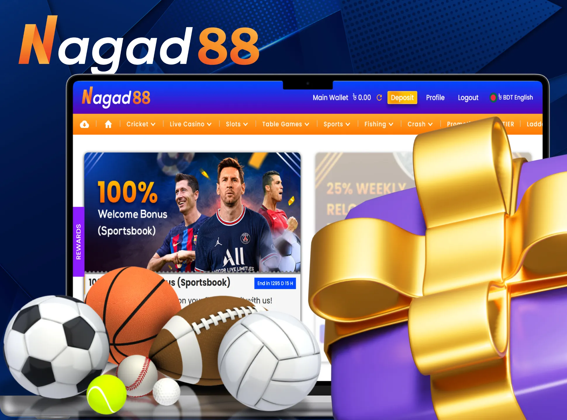 Take advantage of the welcome sport bonus from Nagad88 for betting.