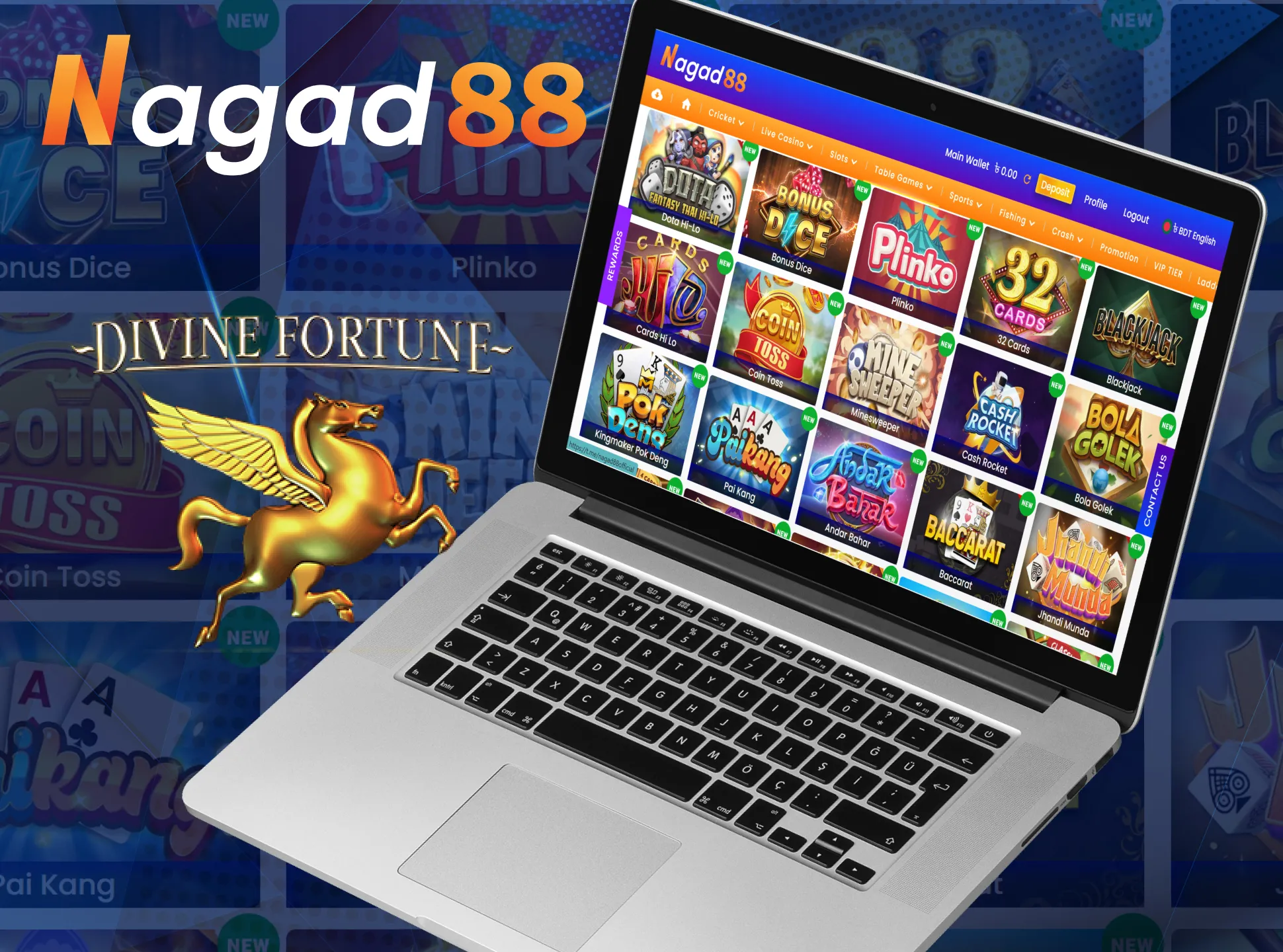 Play Divine fortune at Nagad88.