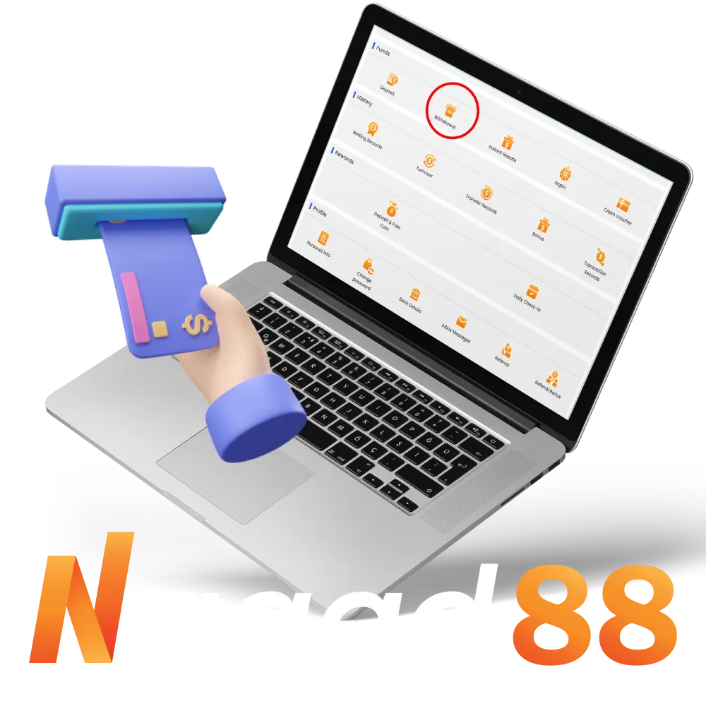 Easily withdraw money from Nagad88.