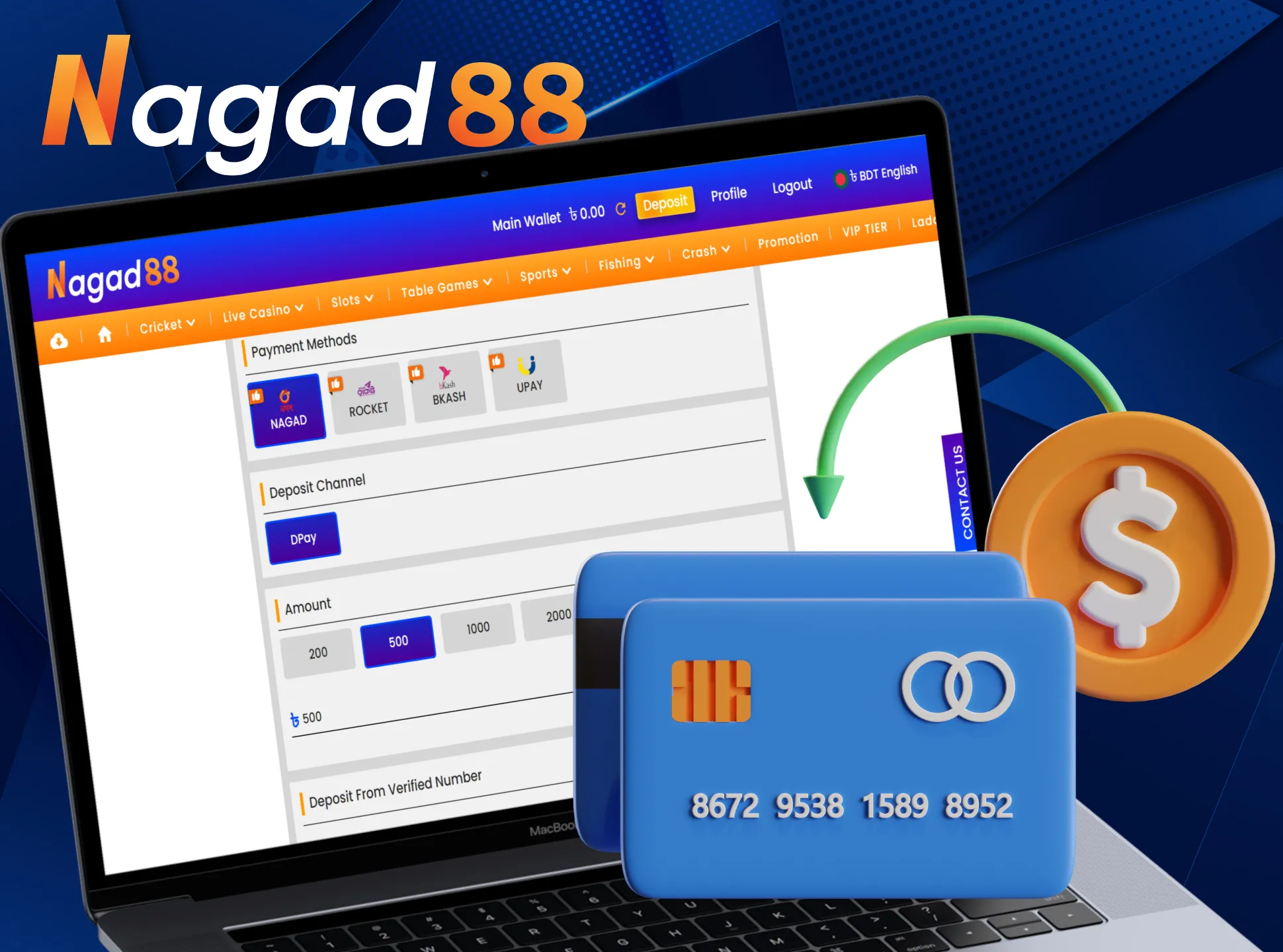 Choose a convenient payment system Nagad88.