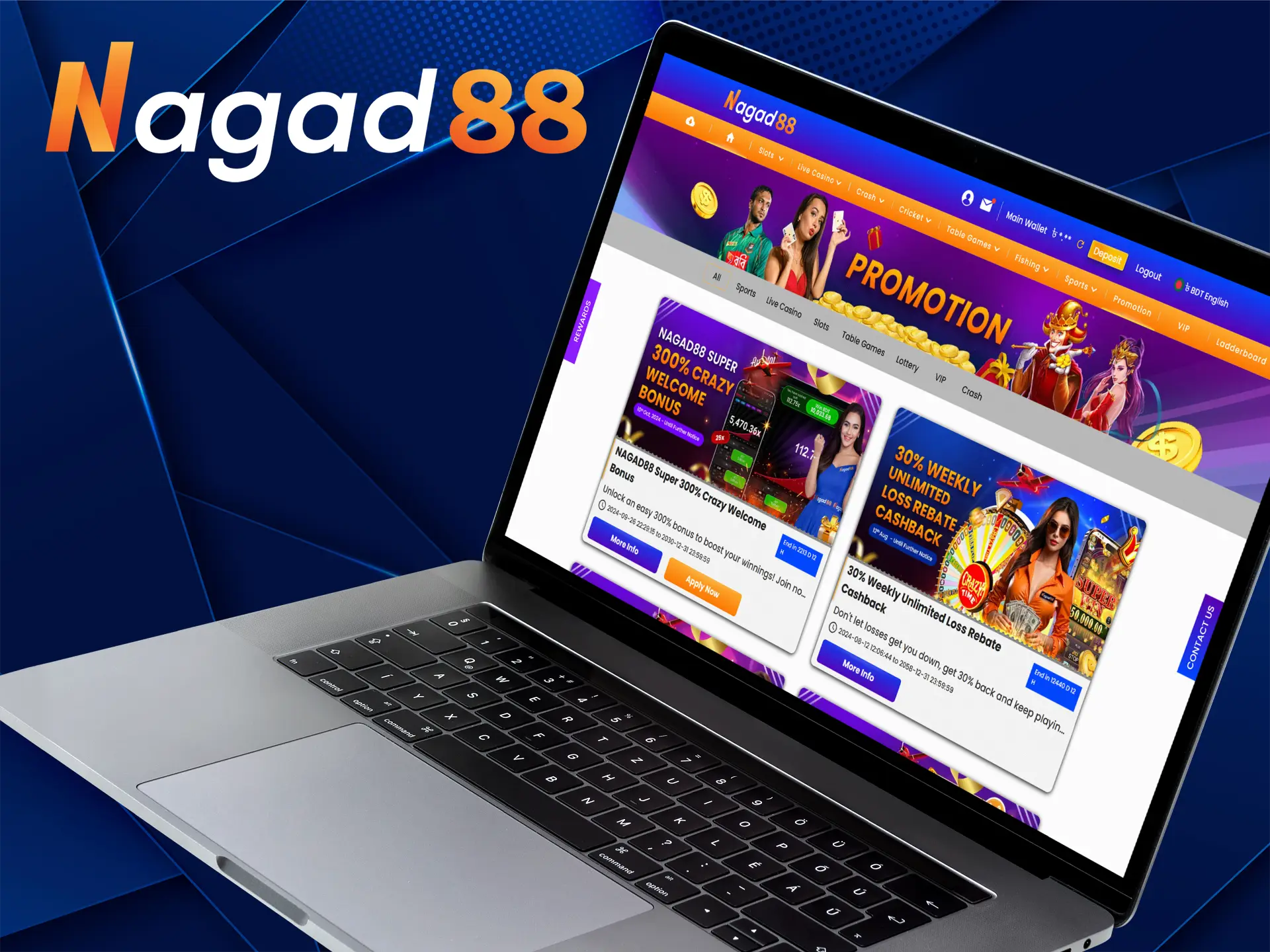 Nagad88 has many bonuses for players.