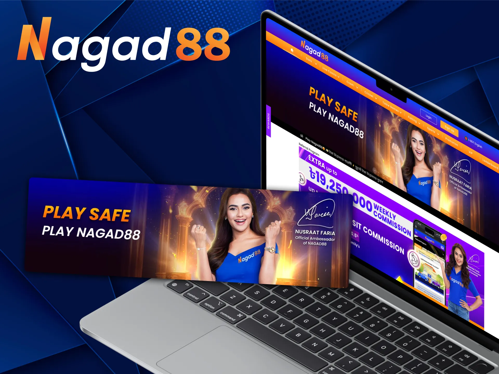 Nusraat Faria is an official ambassador of Nagad88.