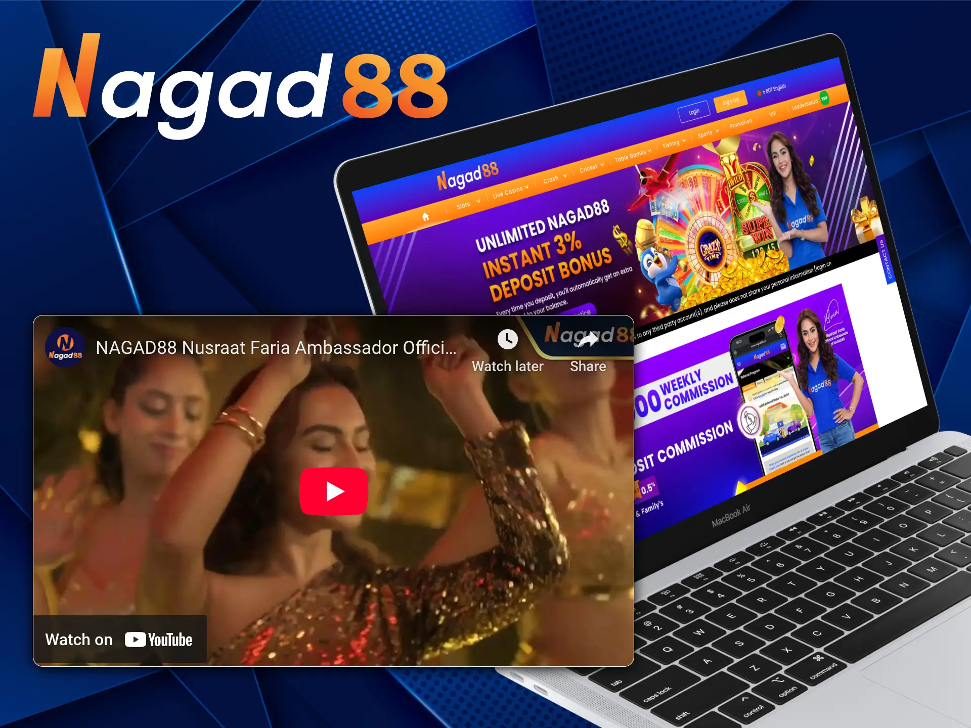 Watch the promo with official ambassador Nagad88 Nusraat Faria.