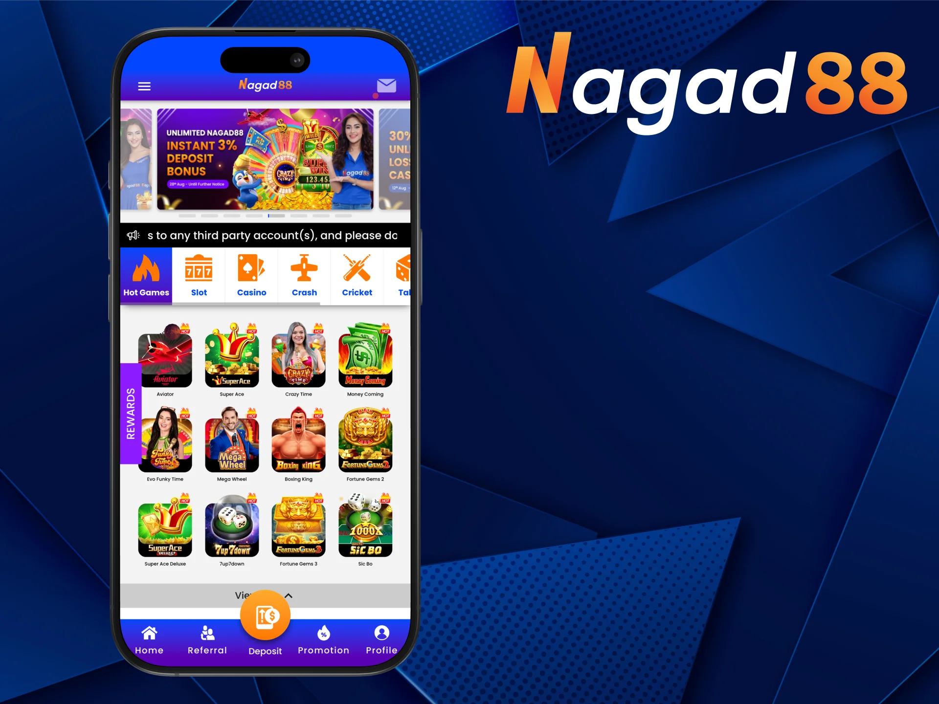 The Nagad88 mobi application requests the minimum Device Permission.