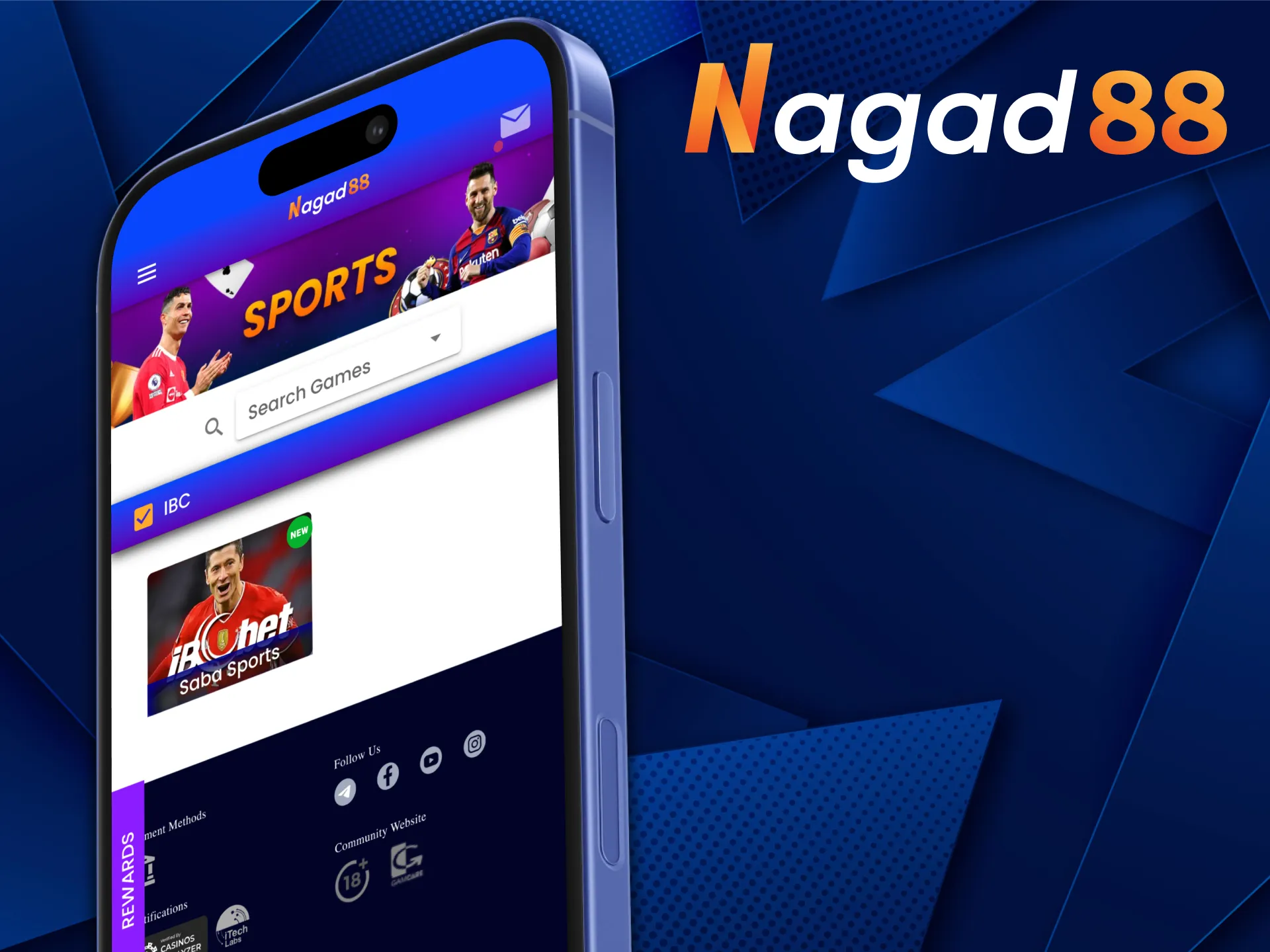 You can place bets using the Nagad88 mobile site.