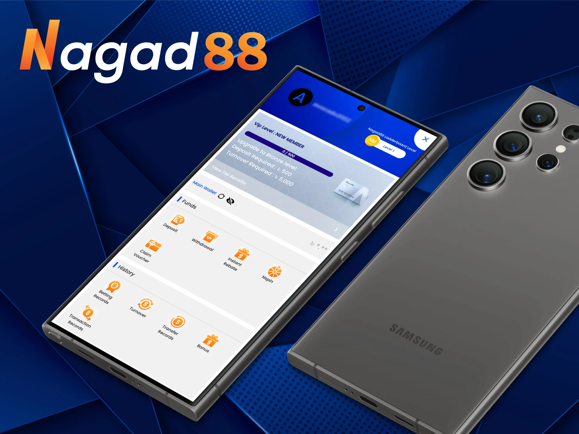 Customize your account through the Nagad88 Account Settings section.