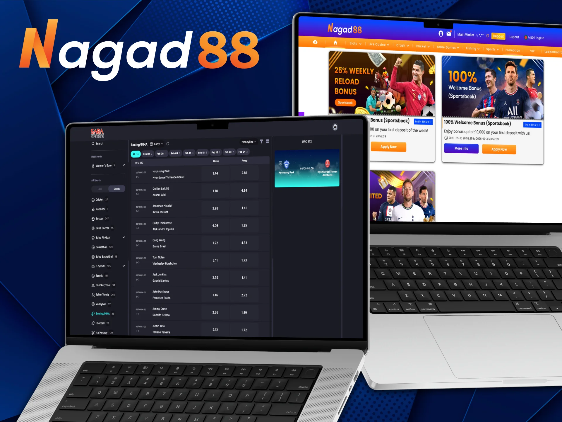 Nagad88 provides you advantages of betting on boxing.