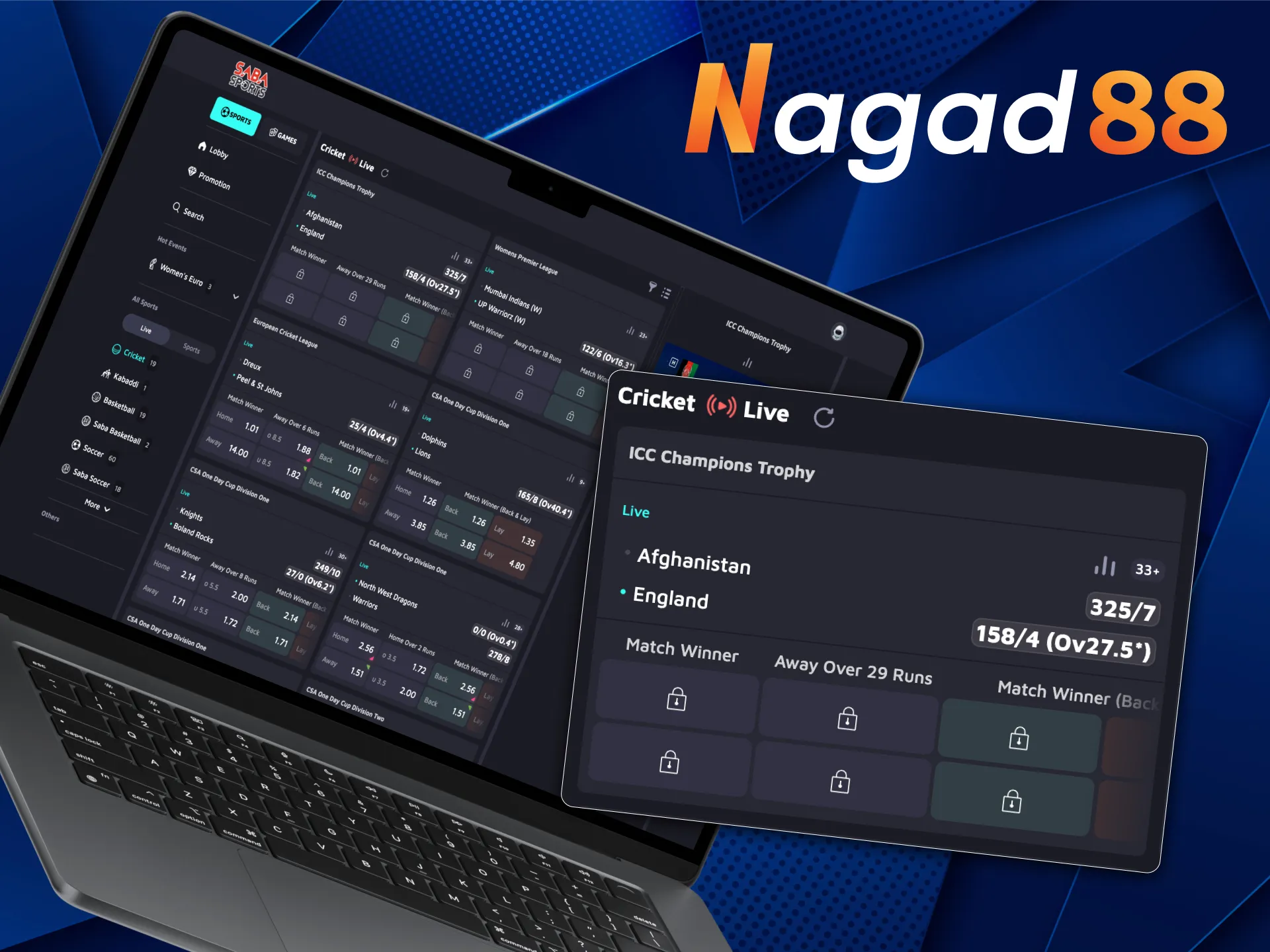 Nagad88 provides live streaming for ICC Champions Trophy.