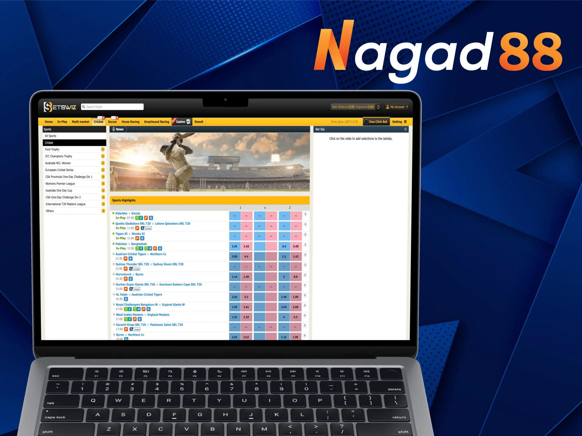 Go to Nagad88 website and get benefits of betting on IPL.