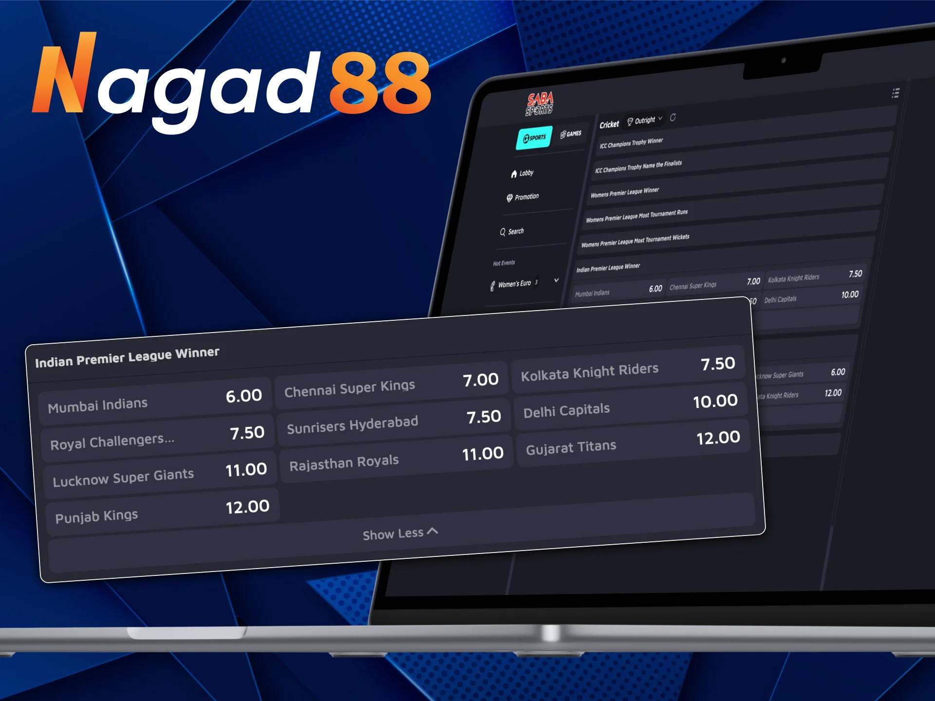 Improve your chances of winning on IPL with Nagad88 betting tips.