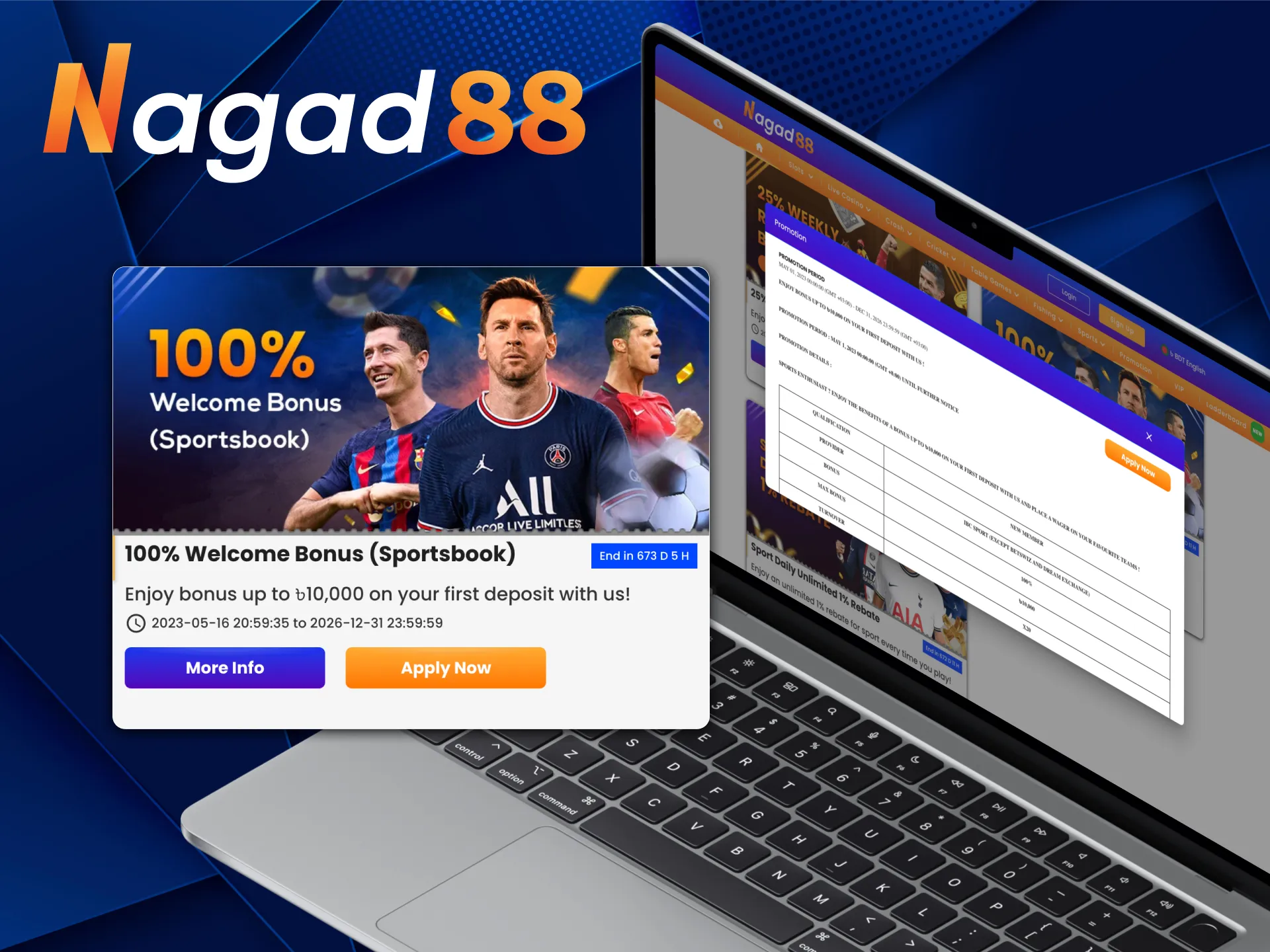 Nagad88 is offering exciting bonuses for betting on IPL.