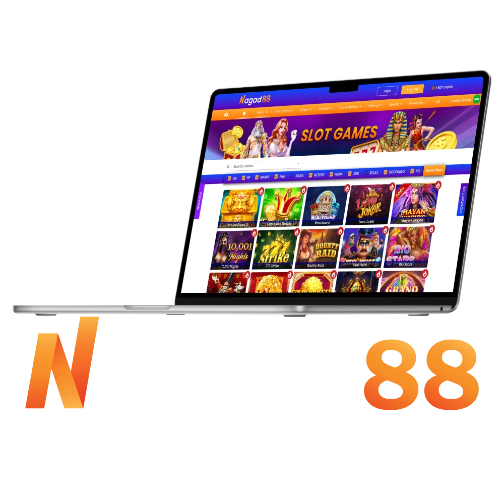 Play slots online at Nagad88 Bangladesh.