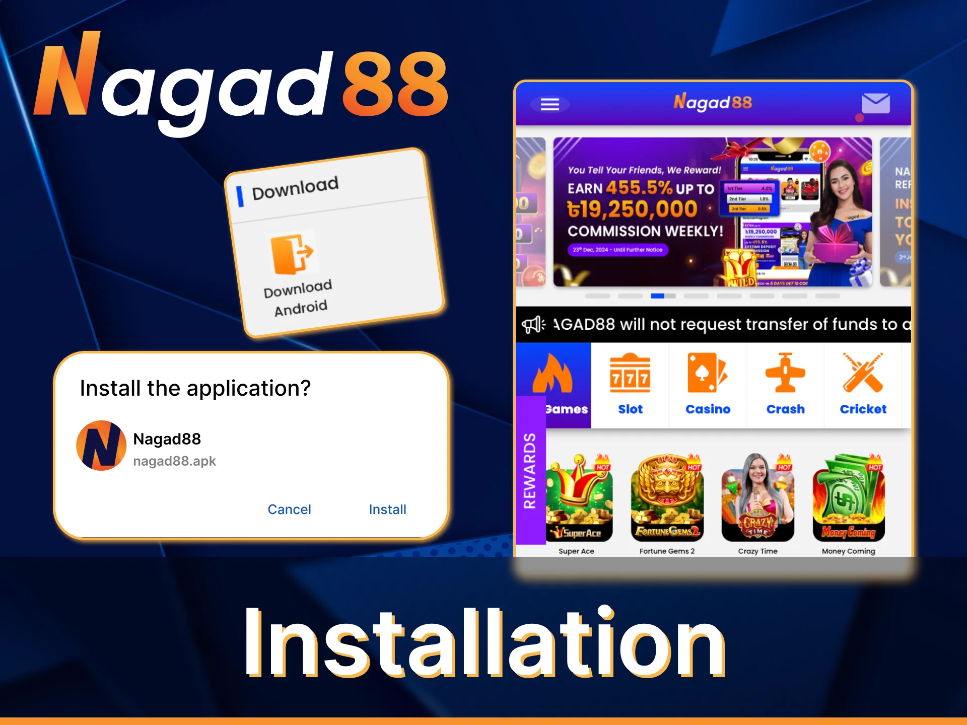 With these instructions, it's easy to install the Nagad88 app.