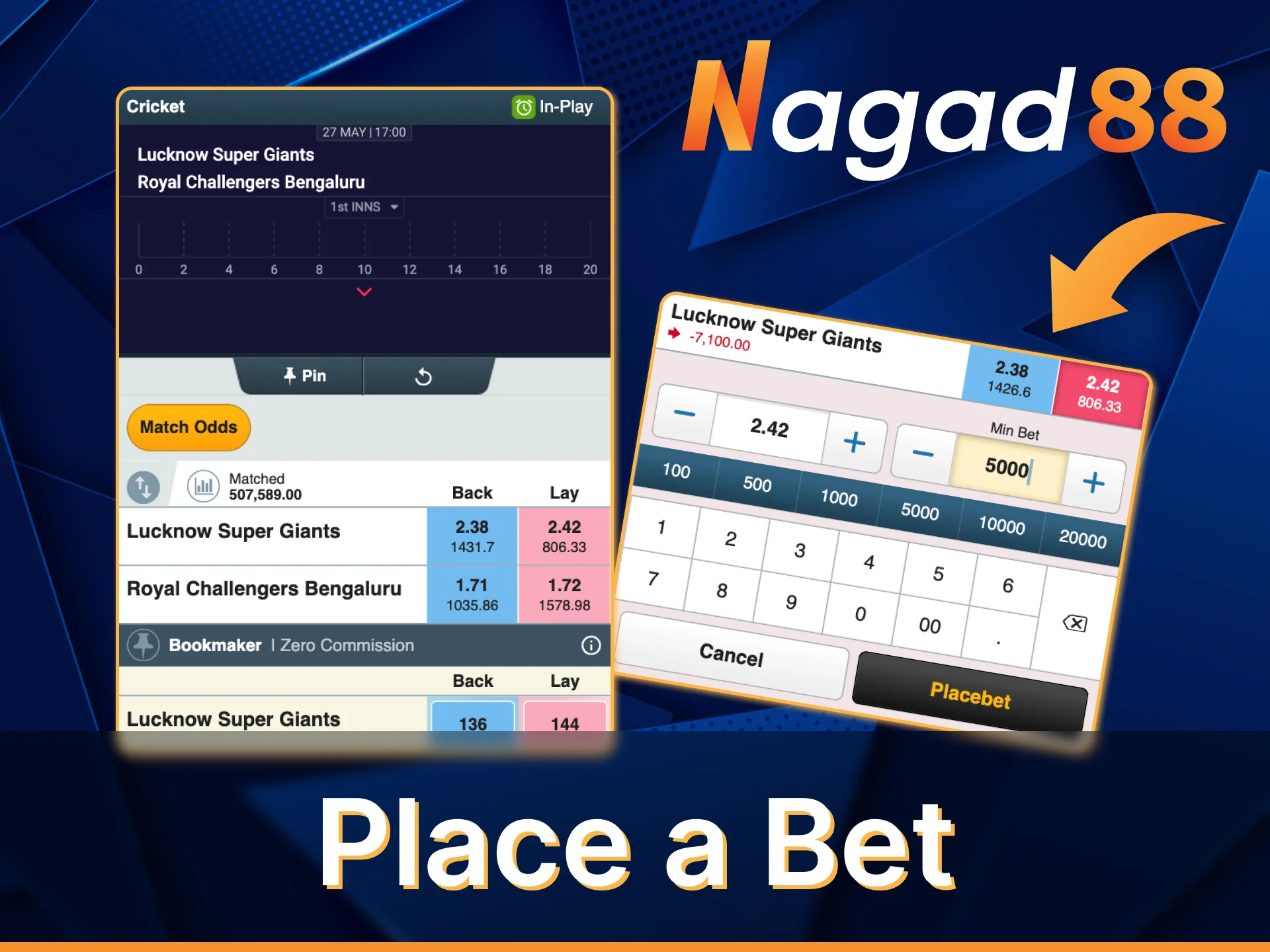 In the Nagad88 app you can bet on any sports tournament.