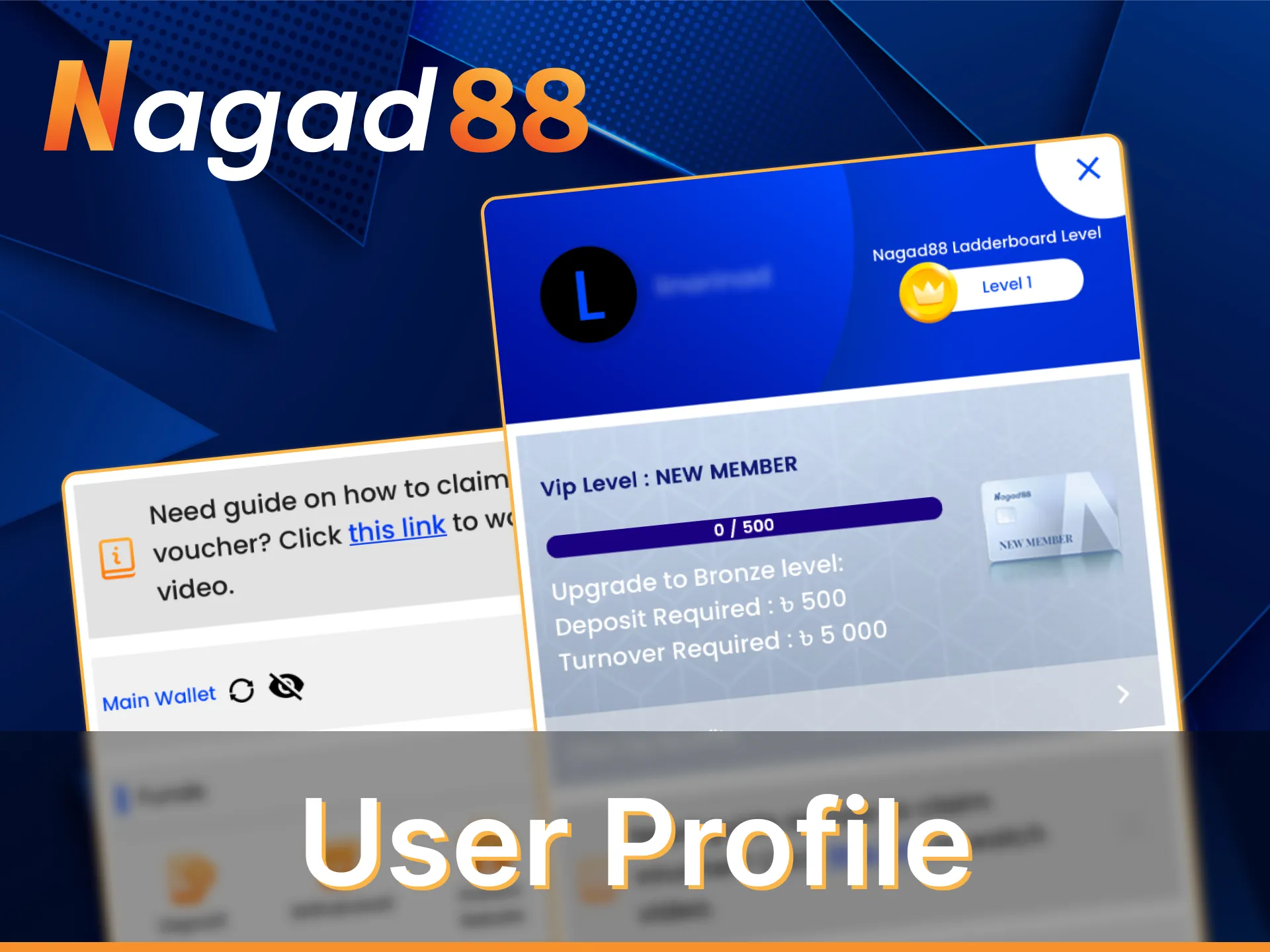 Customize your account through the Nagad88 Account Settings section.