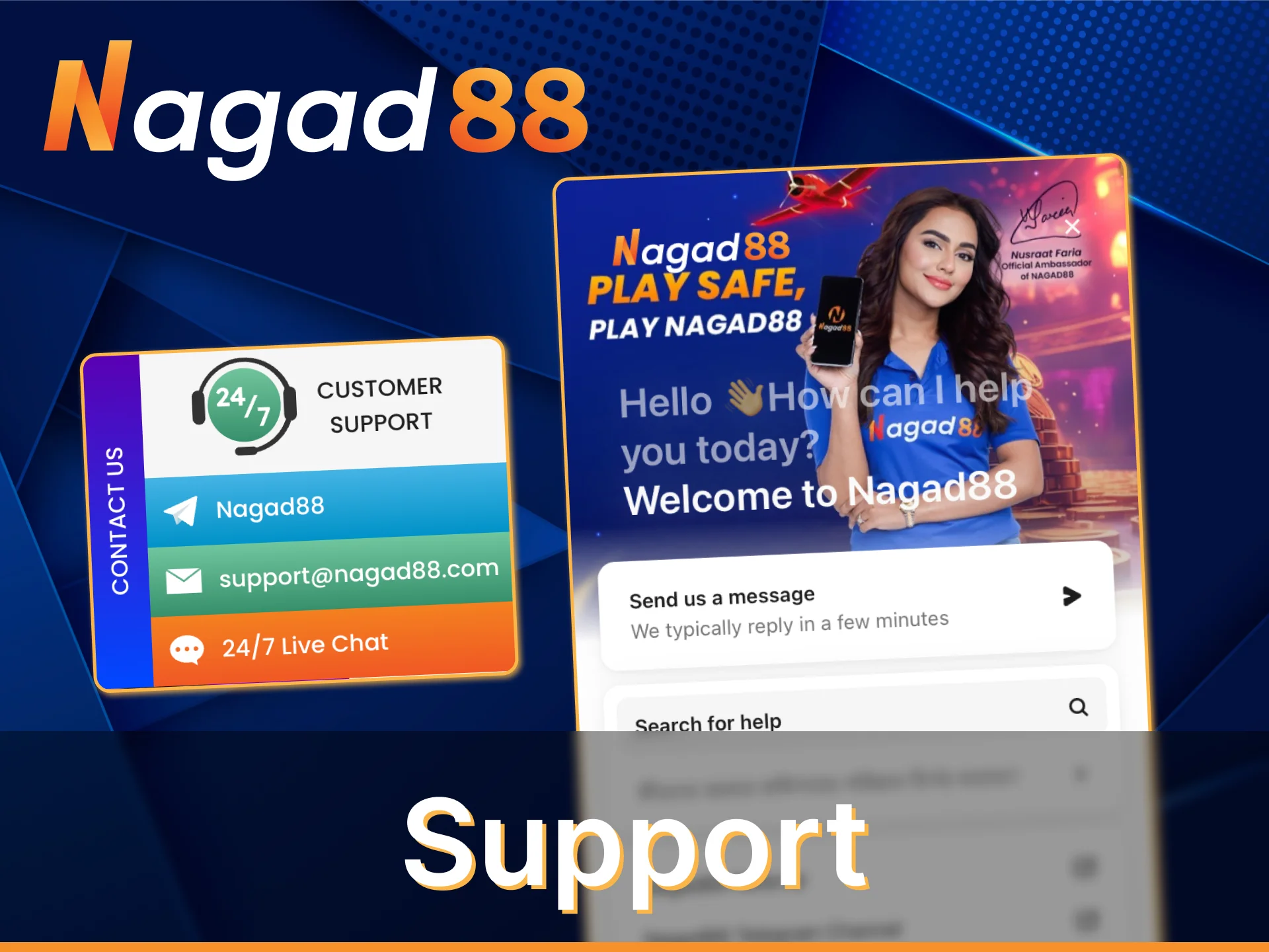 In the Nagad88 app you can always count on the support.