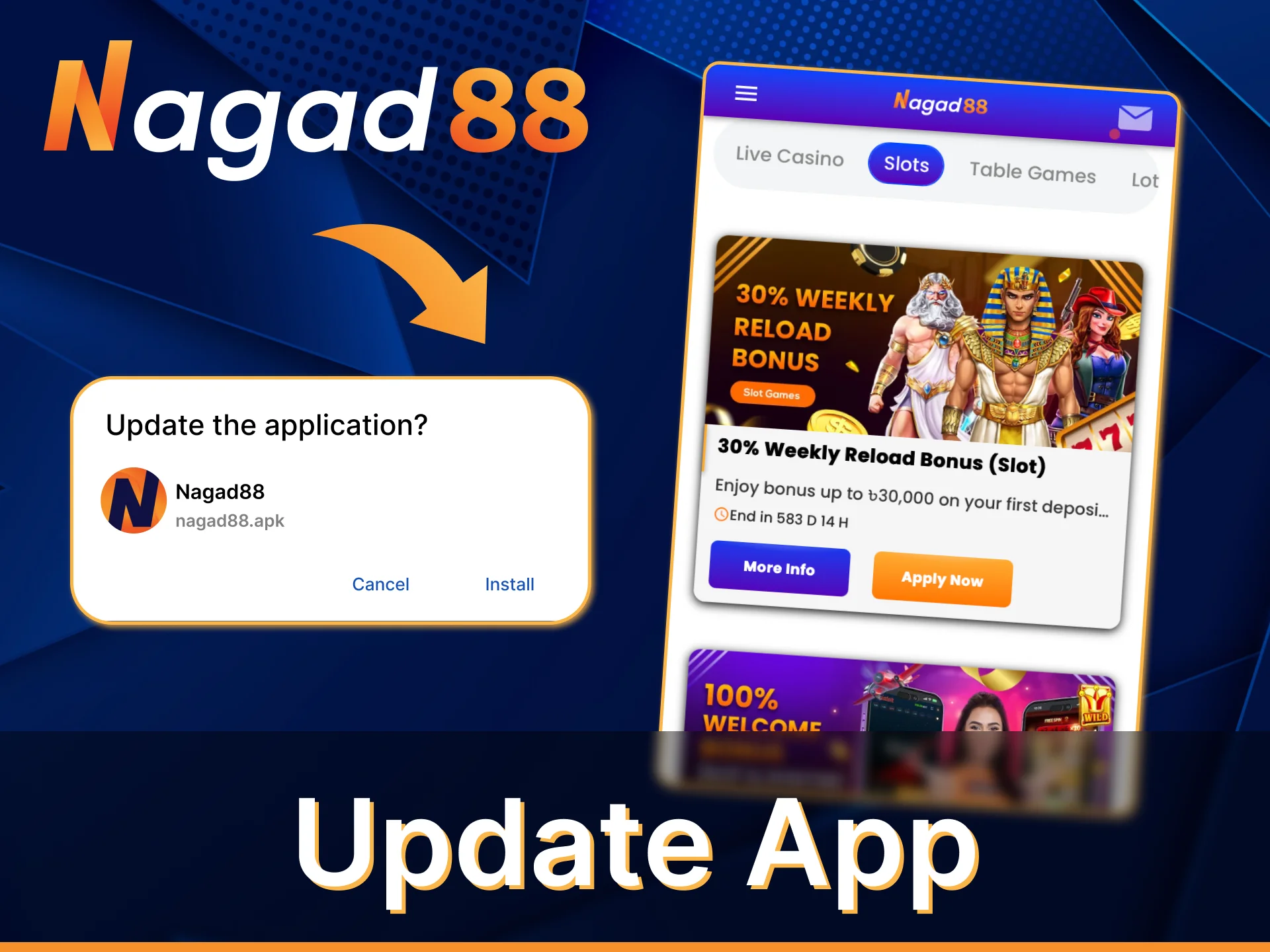 Learn how to simply update the Nagad88 app.