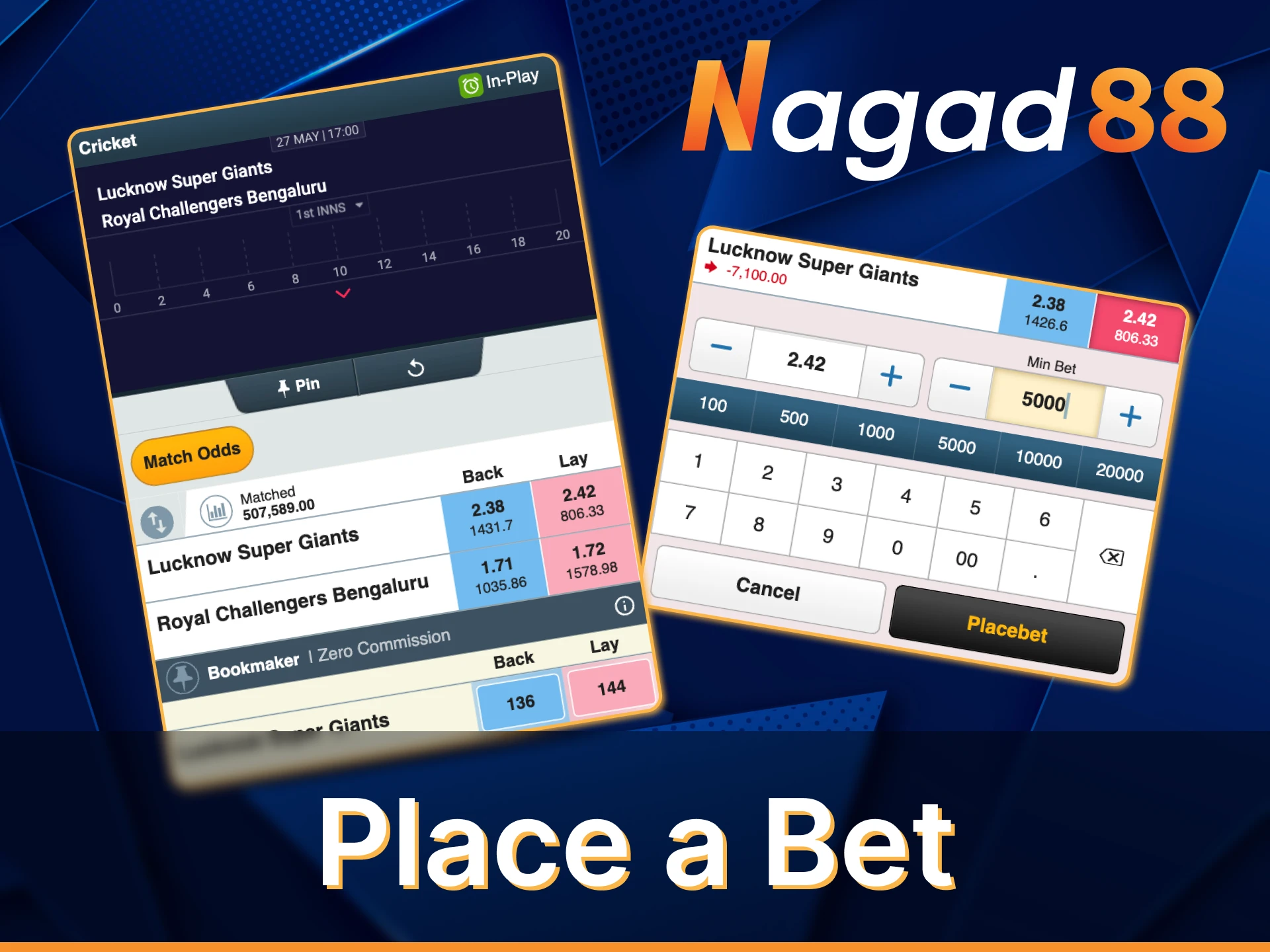 In the Nagad88 app you can bet on any sports tournament.