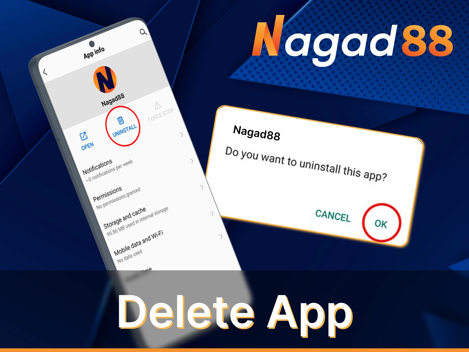 You can easily uninstall Nagad88 app in just a few steps.