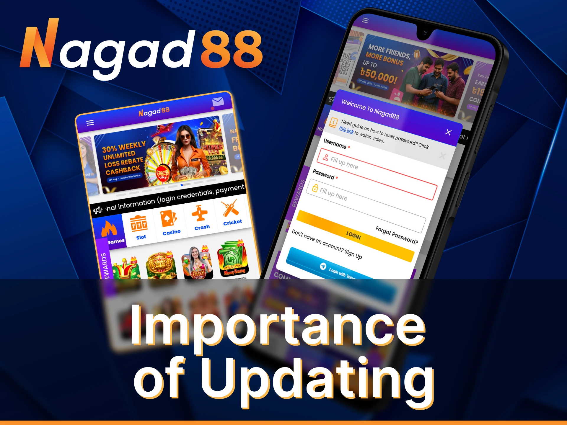 You need to use the latest version of Nagad88 app.