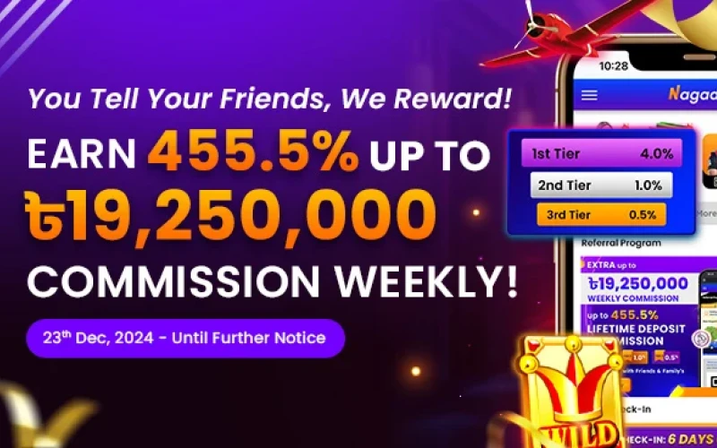 Join the Nagad88 referral program and earn the highest rewards for inviting friends.