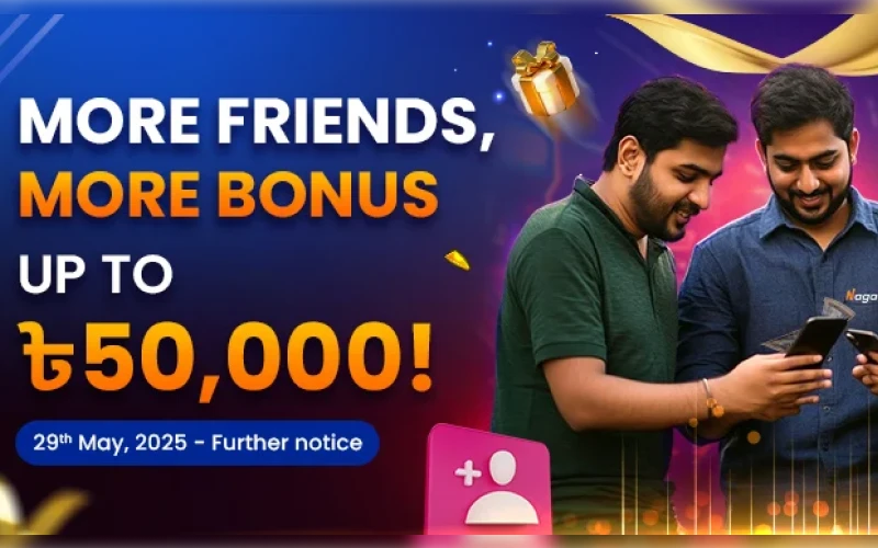 Invite your friends and unlock exclusive bonuses based on how many valid players you bring in.