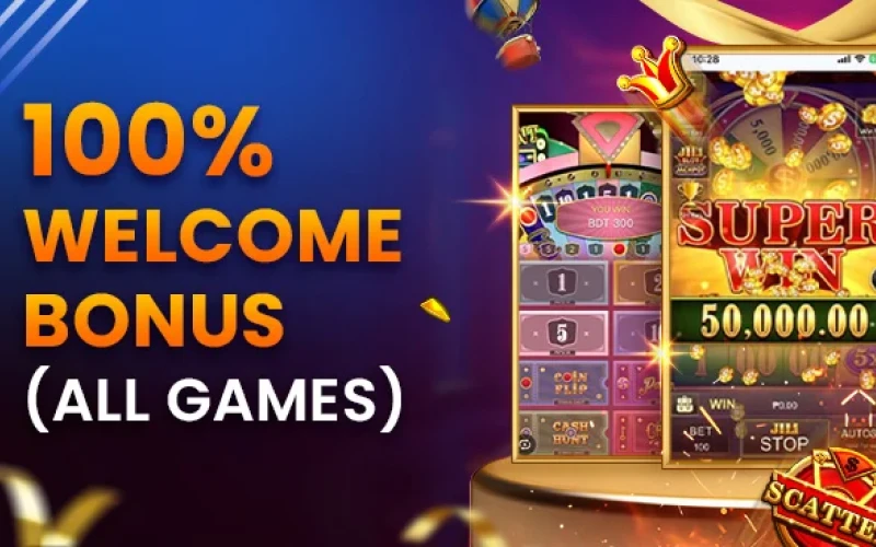 Enjoy bonus on your first deposit with us.